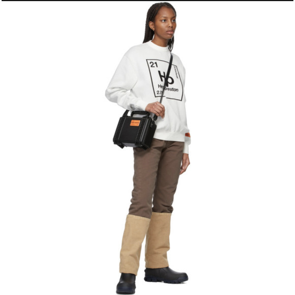 Heron Preston Brown Regular Cuffed-Leg Jeans - Picture 5 of 5